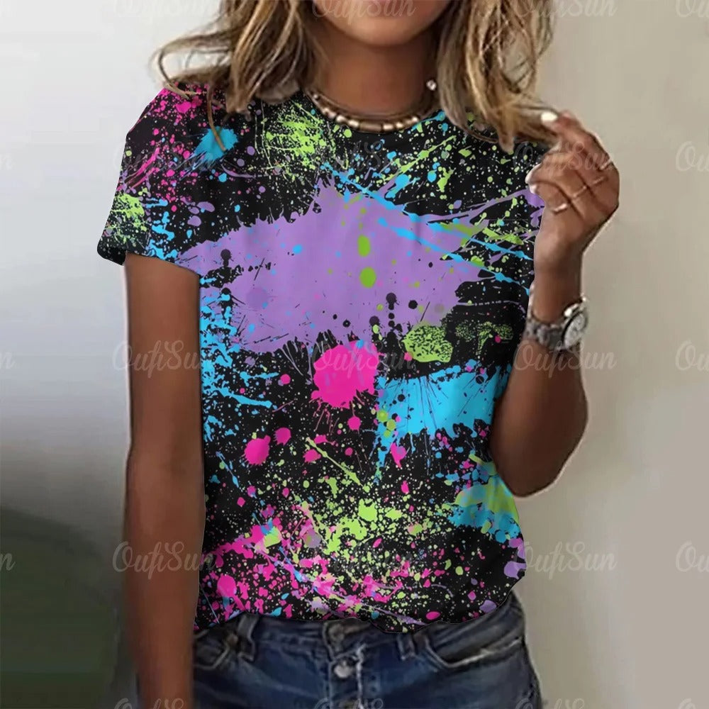 Happy Holi T-shirt For Girls #1