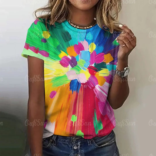 Happy Holi T-shirt For Girls #9