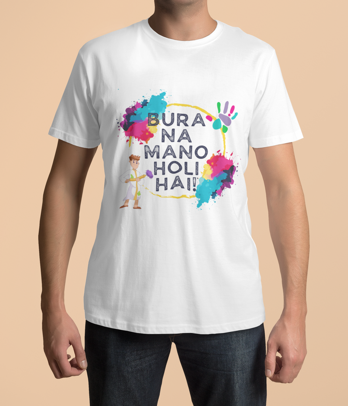 Unisex Holi T-Shirt - Bura Na Mano Holi Hain