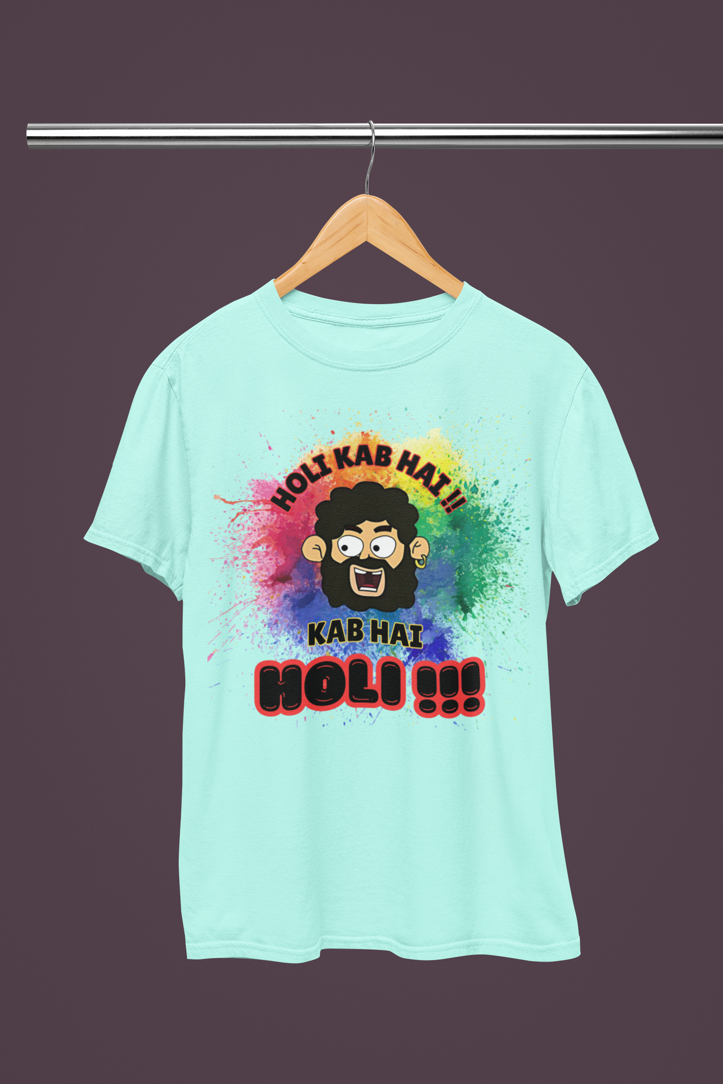 Unisex Holi T-Shirt - Holi Kab Hai!!